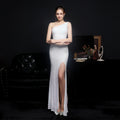 Party Evening Dress Sexy Long Section Was Thin Toast Bride