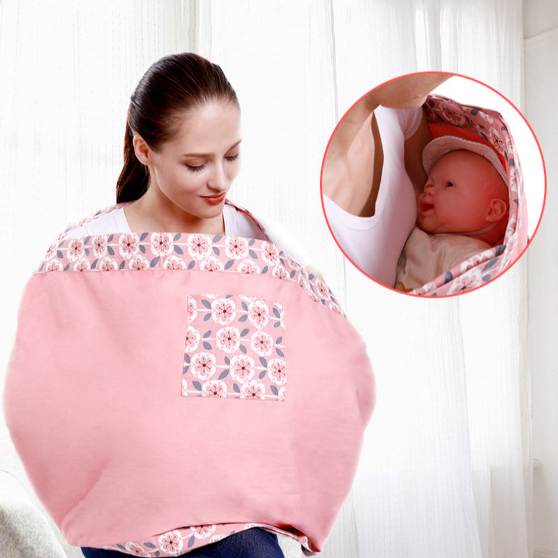 Baby Wrap Carrier Sling Adjustable Infant Comfortable Nursing Cover Soft Breathable Breastfeeding Carrier