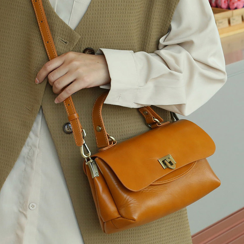 Women's Retro Fashion Multi-bag Leather Handbag